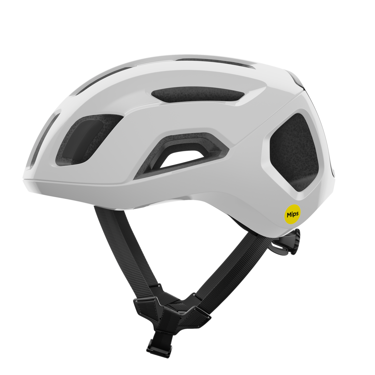 POC VENTRAL AIR MIPS Casco da strada Bianco/Nero Opaco