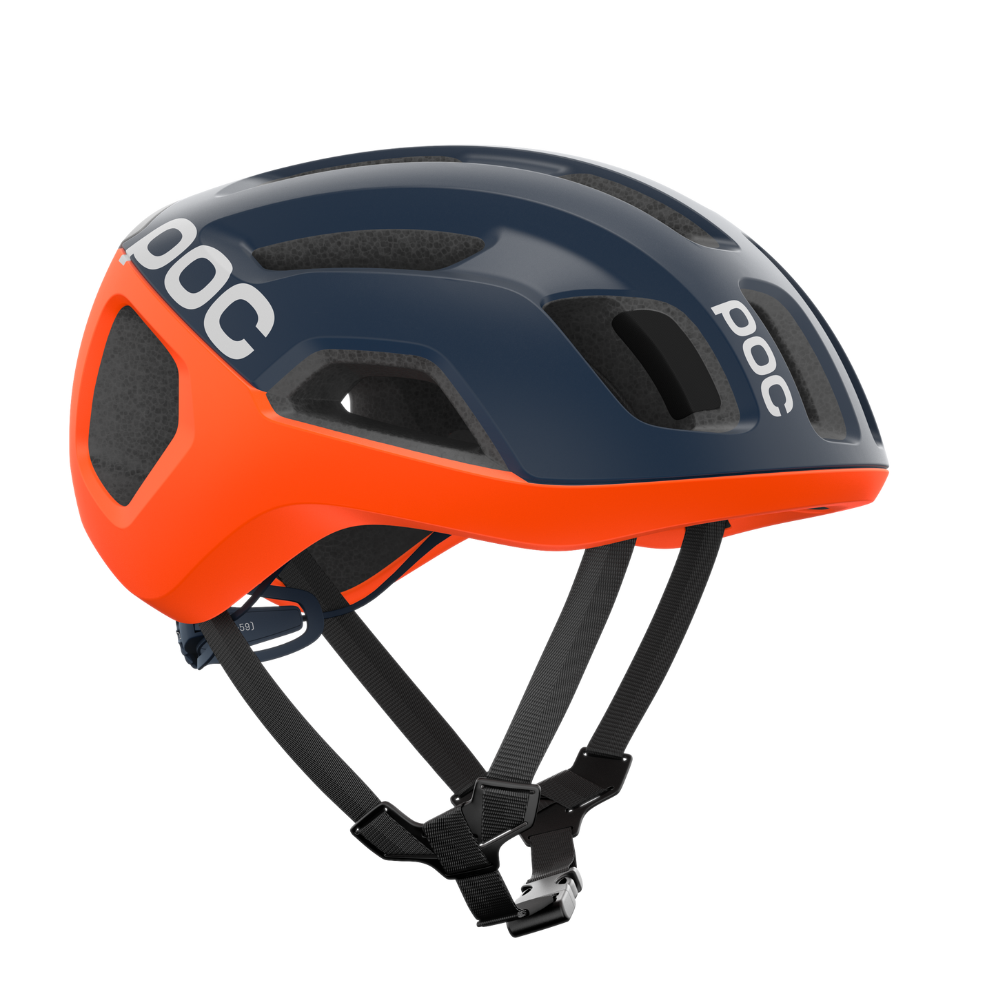 POC VENTRAL AIR MIPS Casco da strada Navy/Arancione/Bianco opaco