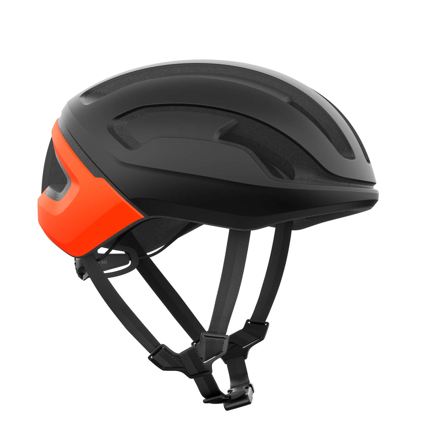 POC OMNE AIR MIPS Casco da strada Nero Opaco/Arancione Fluo