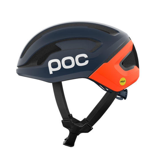 POC OMNE AIR MIPS Casco da strada Navy/Arancione Opaco