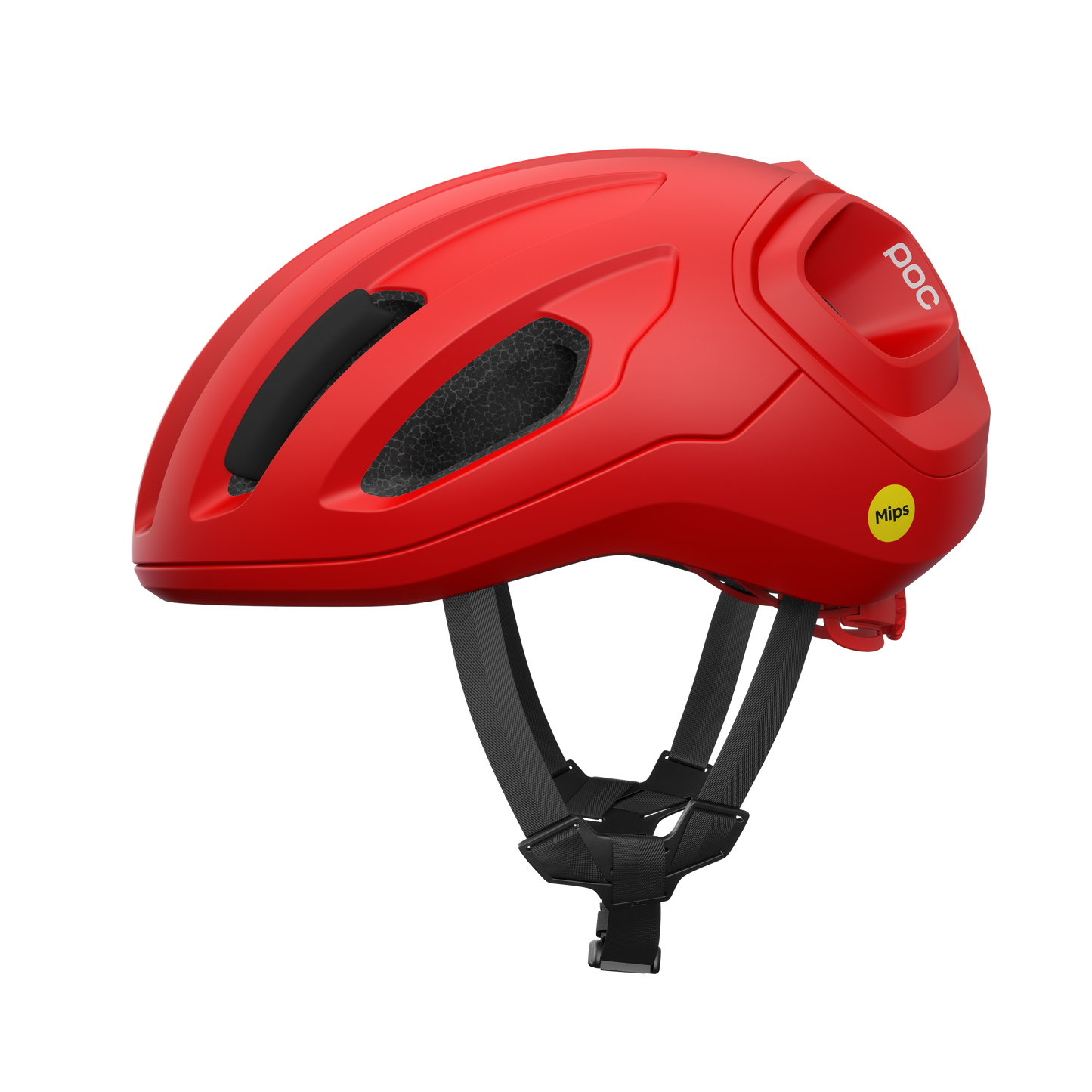 POC AMIDAL MIPS Casco da strada Rosso Opaco
