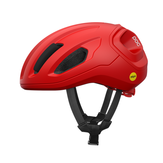 POC AMIDAL MIPS Casco da strada Rosso Opaco