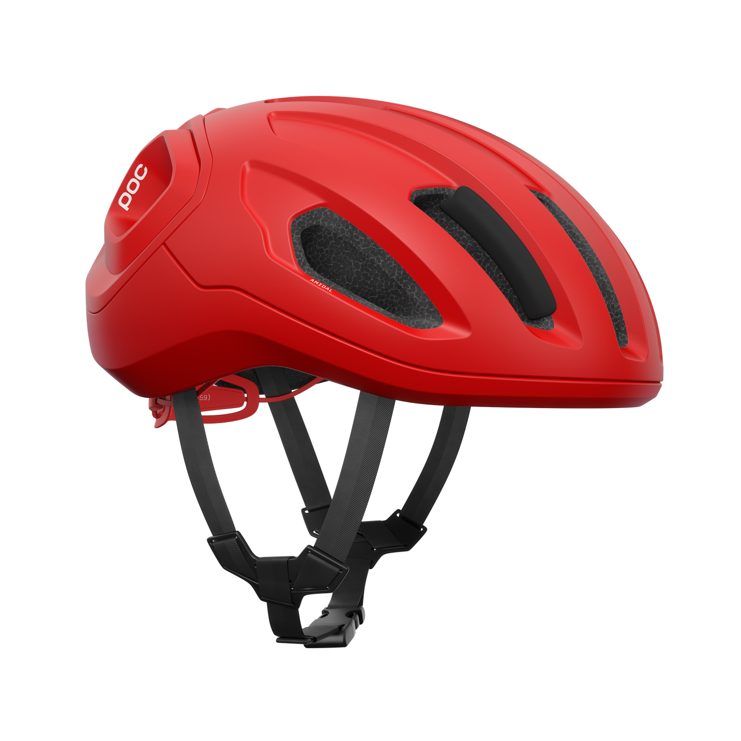 POC AMIDAL MIPS Casco da strada Rosso Opaco