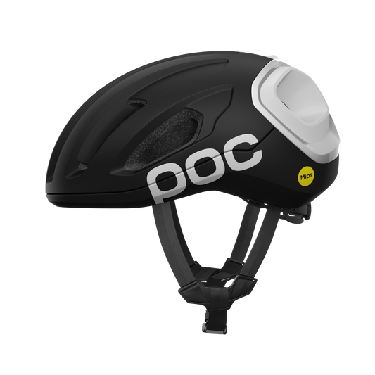 POC AMIDAL MIPS Casco da strada nero opaco/bianco