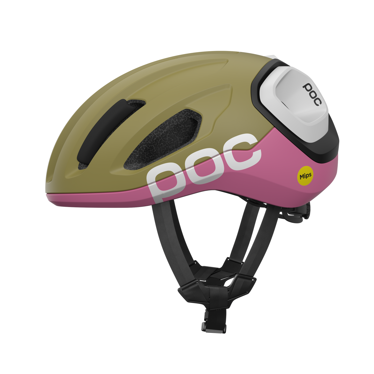 POC AMIDAL Casco da strada Khaki/Rosa opaco