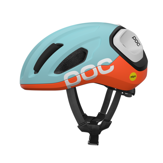 POC AMIDAL MIPS Casco da strada Blu/Arancione Opaco