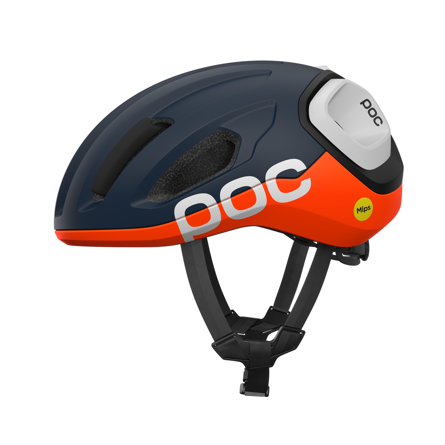 Casco Strada POC AMIDAL Blu Marino/Arancione/Bianco Opaco