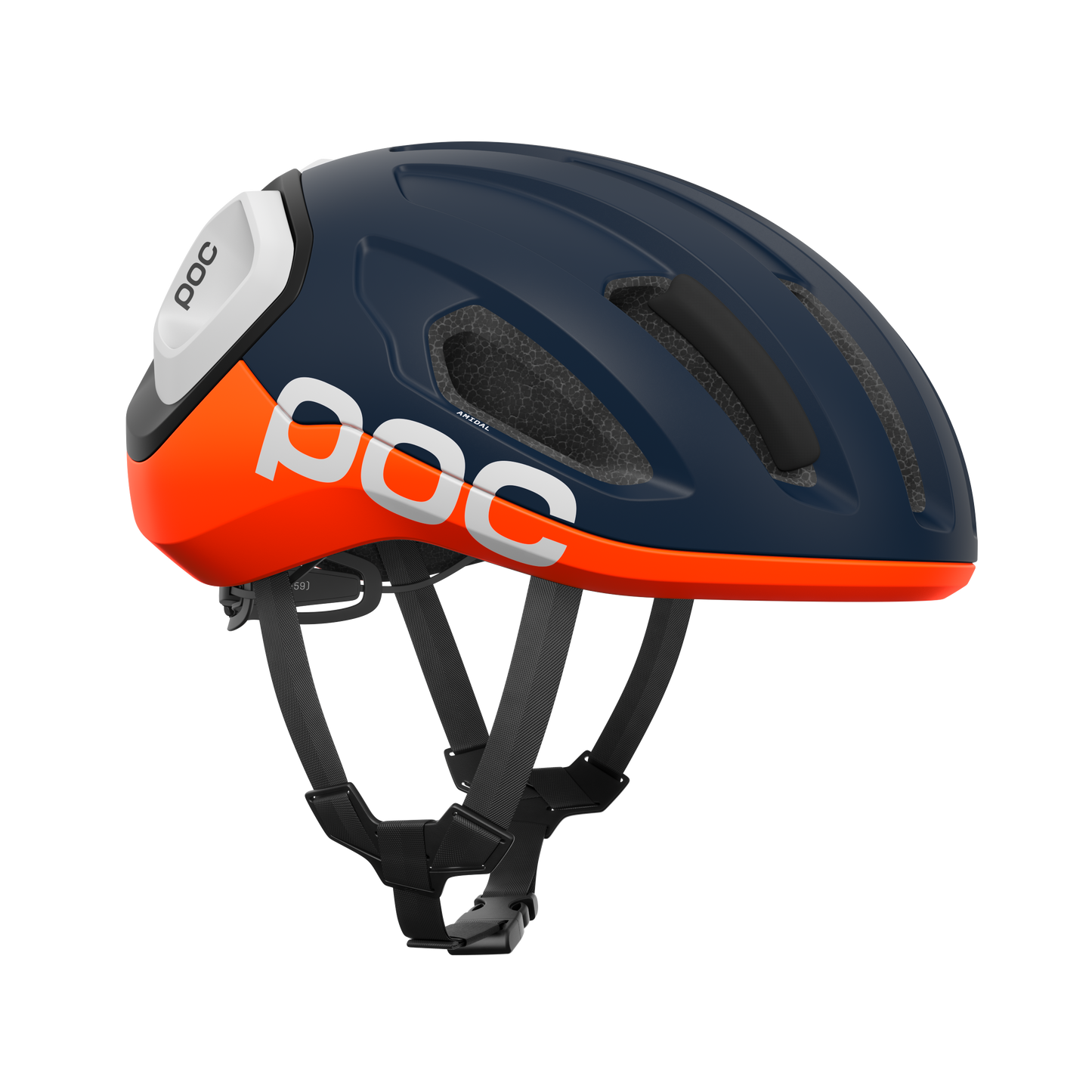 Casco Strada POC AMIDAL Blu Marino/Arancione/Bianco Opaco
