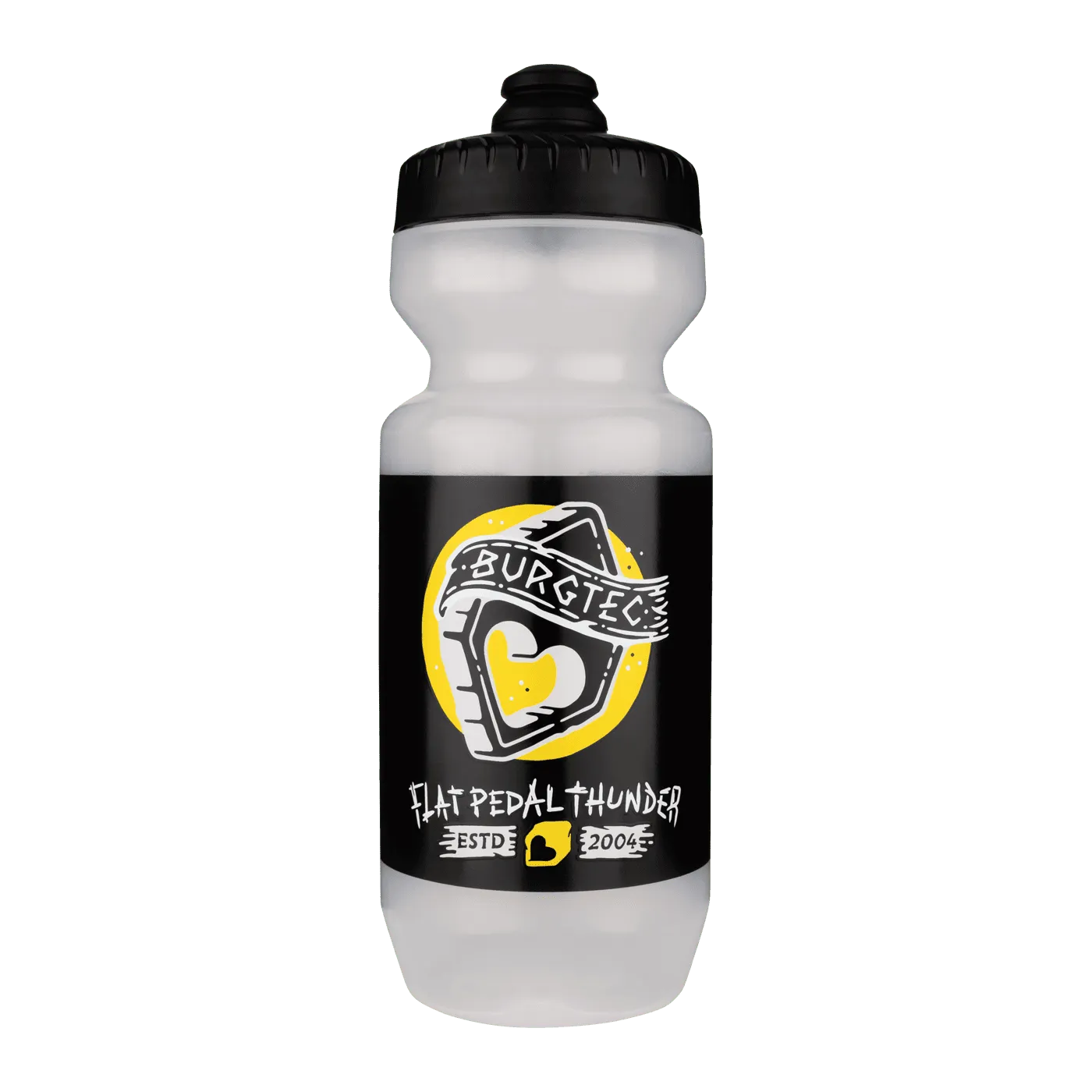 BURGTEC GUZZLE Bottiglia Thunder a pedale piatta Trasparente