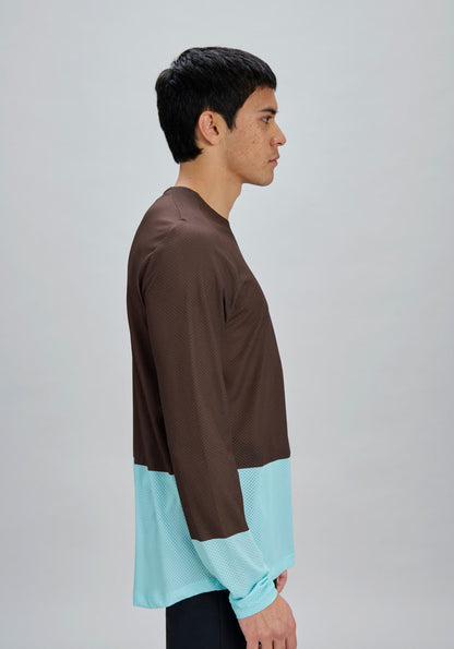 Maillot POC MOTION AIR Maniche Lunghe Bronzo/Blu