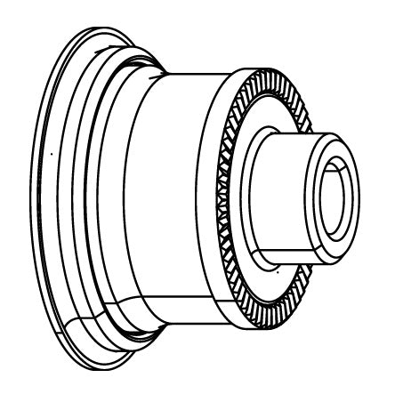 Adattatore per Asse Ruota Posteriore ZIPP Cognition Disc Brake Campagnolo #11.2018.048.020