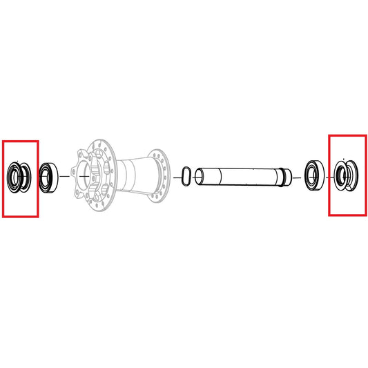 Adattatori per Perno Ruota Anteriore ZIPP ZM2 Torque Caps 15X110mm #11.2018.064.002