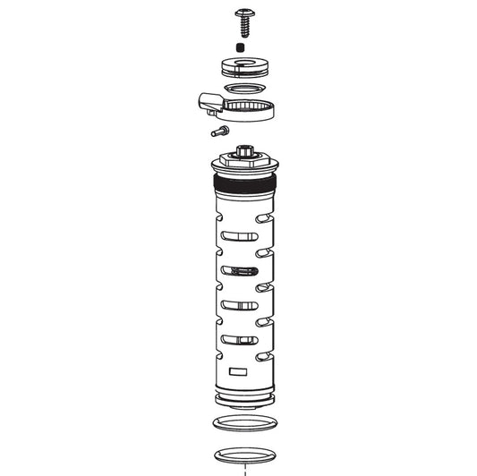 Cartuccia di compressione ROCKSHOX Remote 17 mm MOCO RLR 180 mm (POPLOC/PUSHLOC) #11.4015.415.070