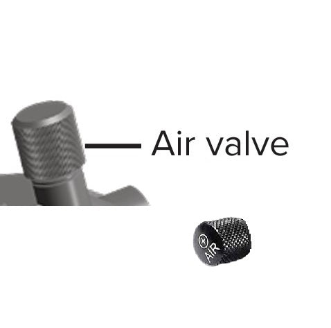 Tappo valvola ROCKSHOX SCHRADER AIR CAP