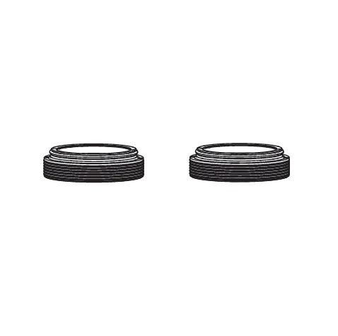 Kit paraoli esterni ROCKSHOX da 32 mm con flangia (x20) per forcella SID/REBA, grigi #11.4310.695.000