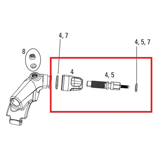 Kit di regolazione ROCKSHOX XLOC FLOODGATE SPRINT/FULL SPRINT 2014-16 GOLD