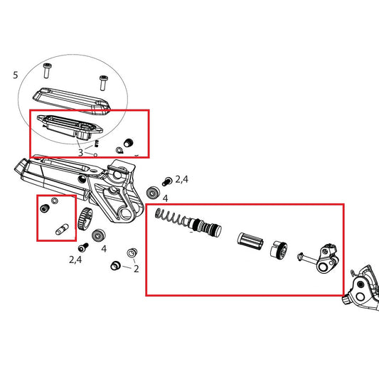 Kit di ricambi per leve interne SRAM Code ULTIMATE/SILVER STEALTH C1