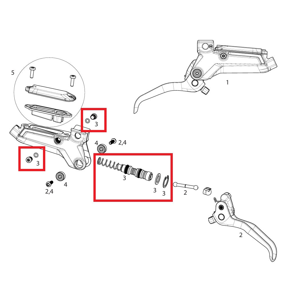 Kit di assistenza freni SRAM LEVEL ULTIMATE/SILVER STEALTH C1