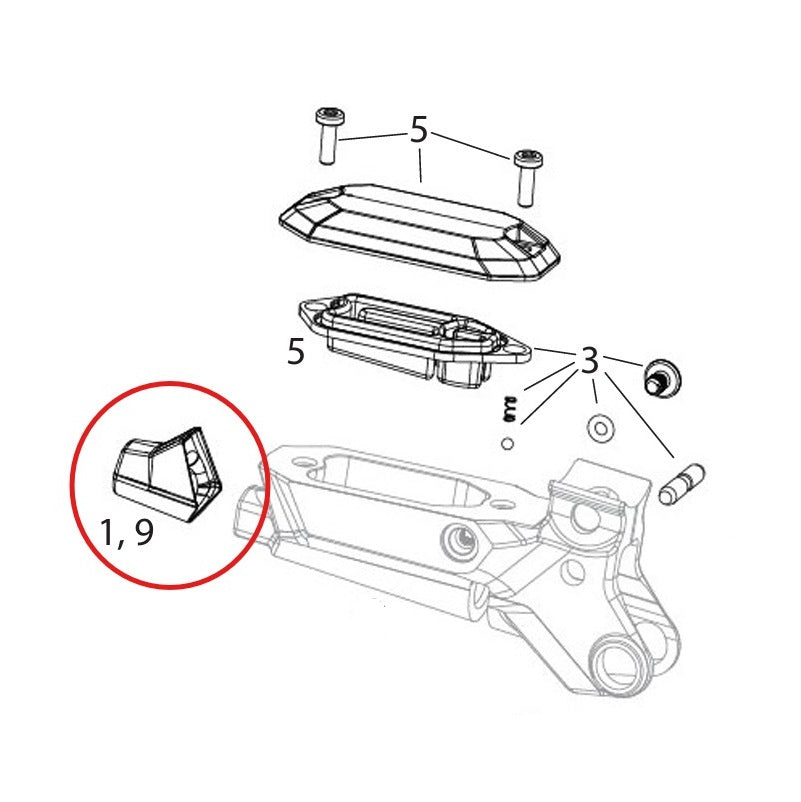 Protezione tubo freno SRAM MAVEN Ultimate/Argento/Bronzo (x2)