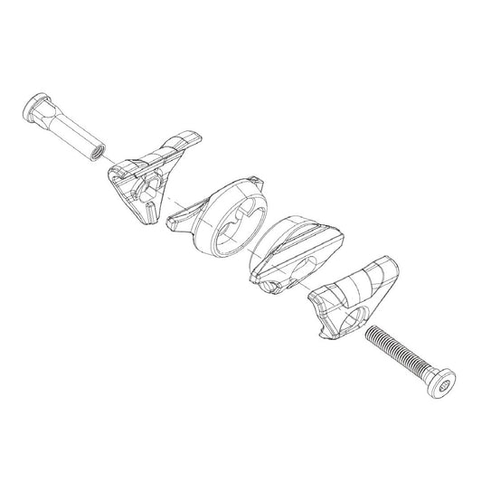Kit carrello per ROCKSHOX Reverb AXS A1/AXS XPLR con sedute ovali