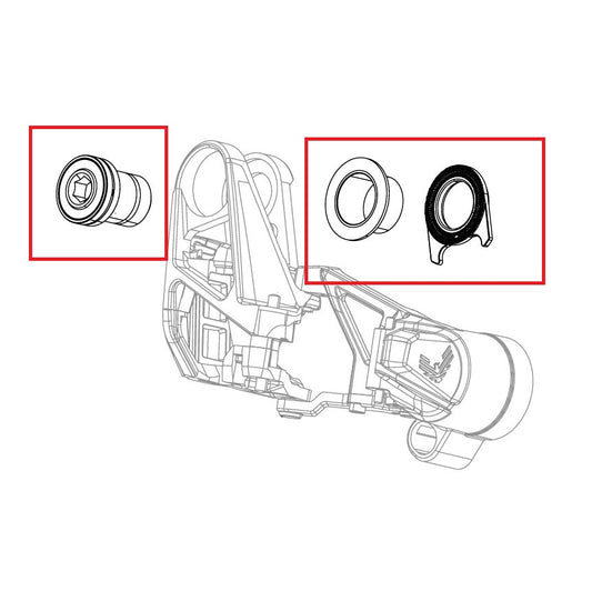 SRAM X0 T-TYPE EAGLE AXS kit completo di bulloni per deragliatore posteriore