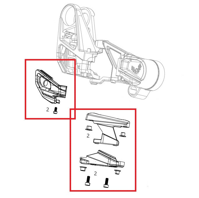 Kit di protezione per deragliatore SRAM XX T-Type Eagle AXS