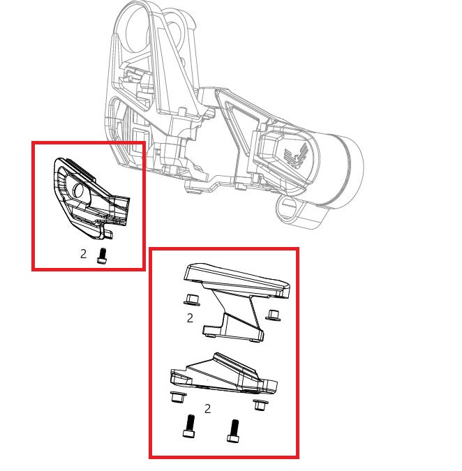 Kit di protezione del deragliatore SRAM X0 T-Type Eagle AXS