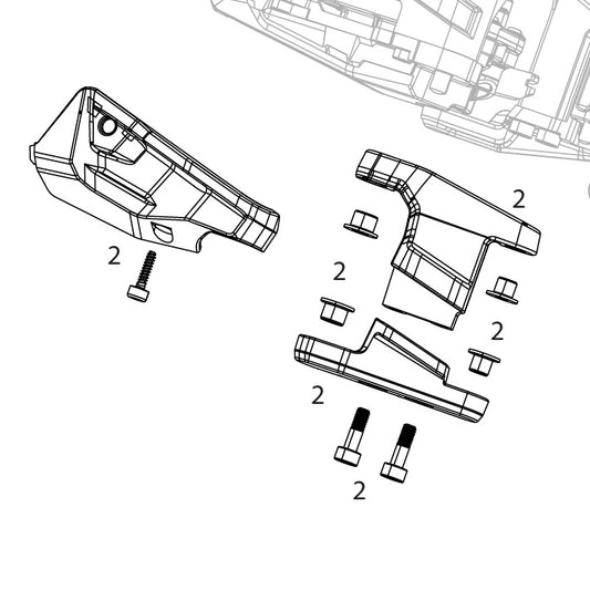 SRAM XX DH T-TYPE EAGLE AXS Kit protezione deragliatore