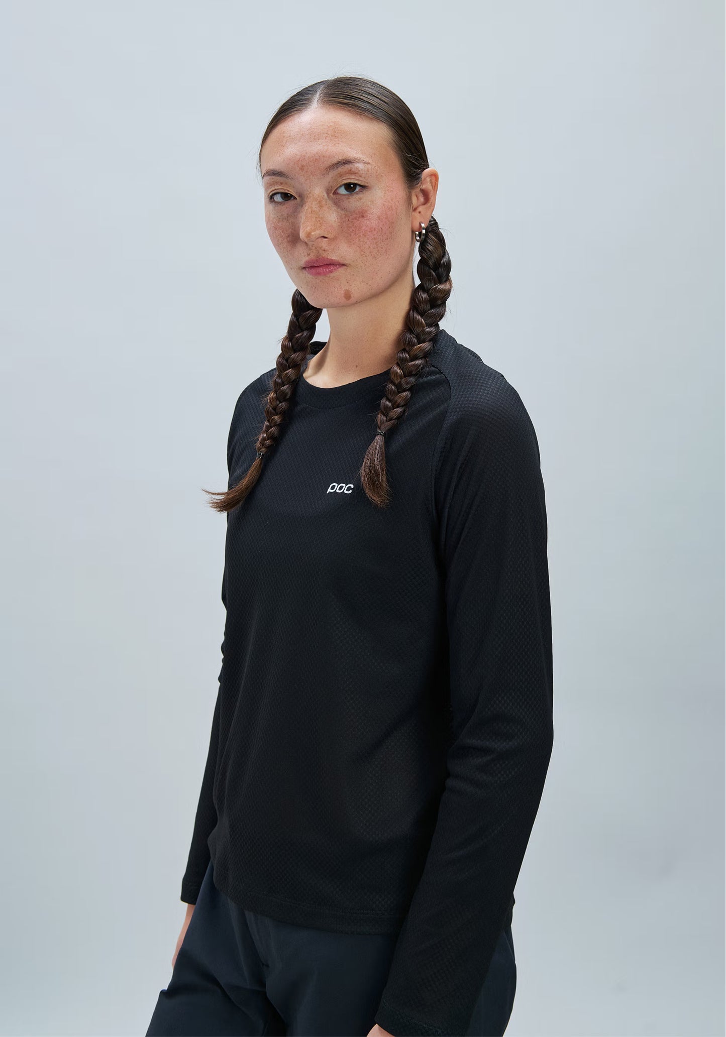 Maglia a maniche lunghe POC MOTION AIR Donna Nero