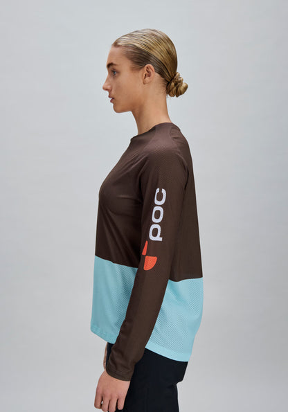 Maglia POC MOTION AIR Maniche Lunghe Donna Bronzo/Blu
