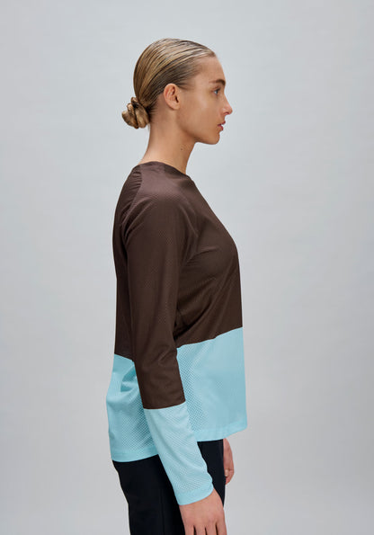 Maglia POC MOTION AIR Maniche Lunghe Donna Bronzo/Blu