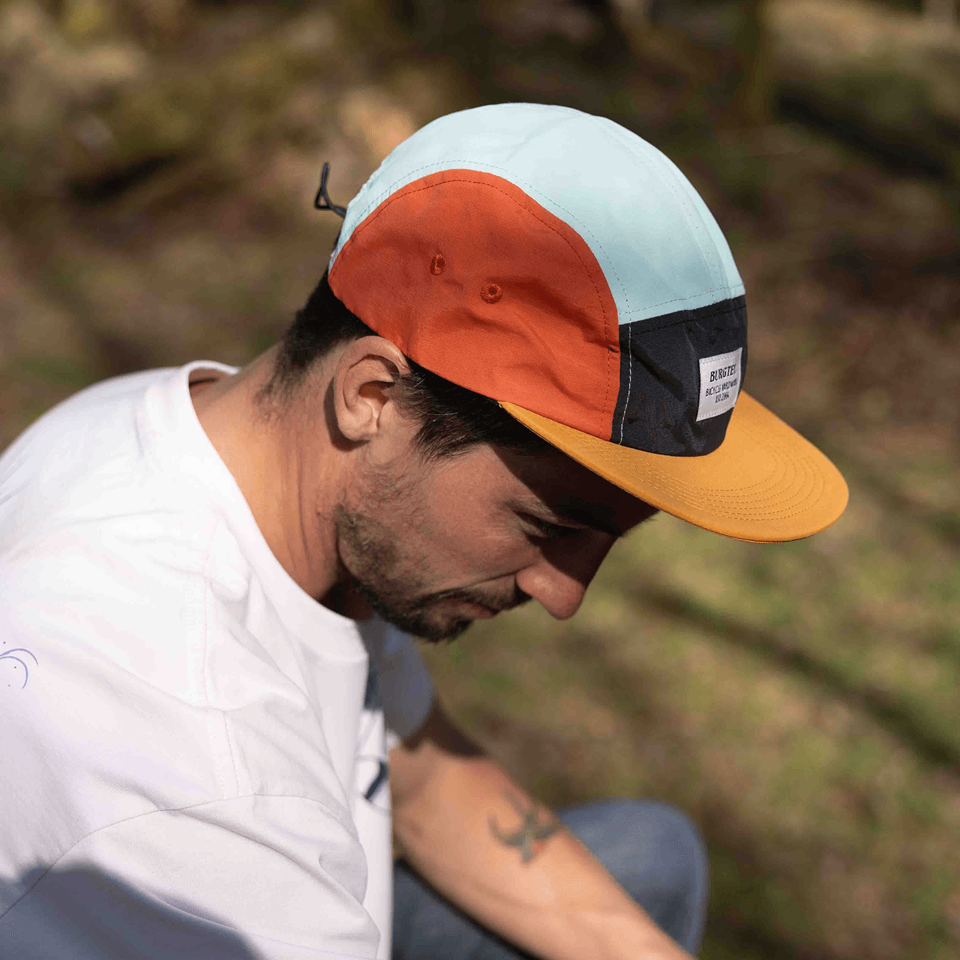 Cappellino BURGTEC ARCADE FIVE PANEL Senape