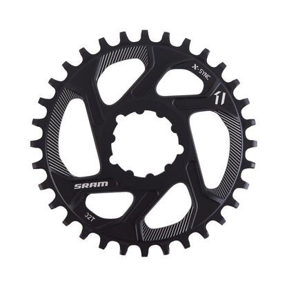 Corona monocorona SRAM X-SYNC a dentatura stretta-larga BOOST 11 velocità ad attacco diretto, offset 3 mm — vista della corona su sfondo bianco