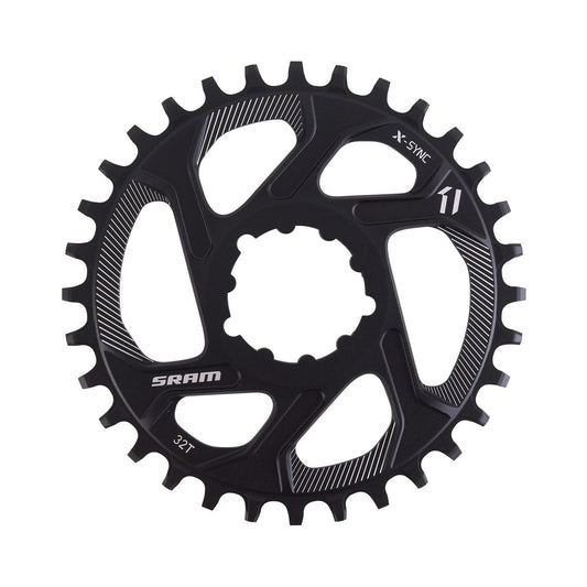 Corona monocorona SRAM X-SYNC a dentatura stretta-larga BOOST 11 velocità ad attacco diretto, offset 3 mm — vista della corona su sfondo bianco