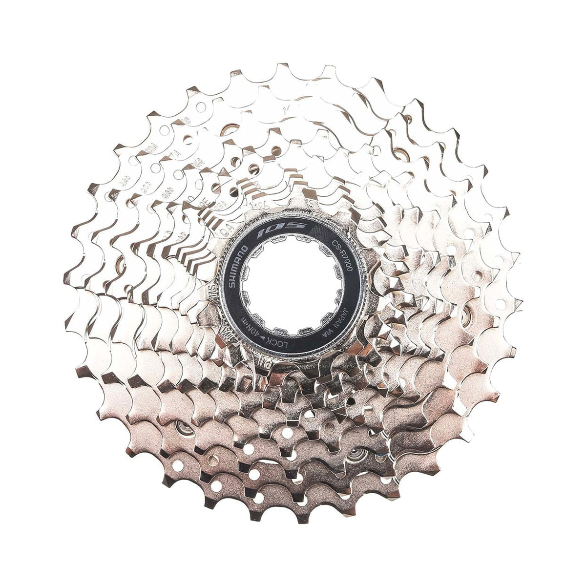 Cassetta 11 velocità SHIMANO 105 CS-R7000 – foto principale su sfondo bianco
