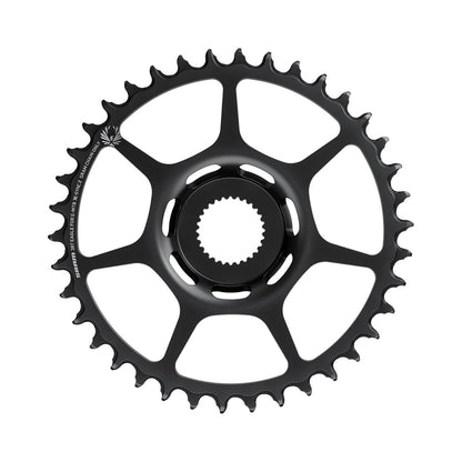 Corona monocorona per e-bike SRAM X-SYNC 2 EAGLE BOSCH GEN4 11/12 velocità ad attacco diretto Boost, in acciaio — vista della corona su sfondo bianco