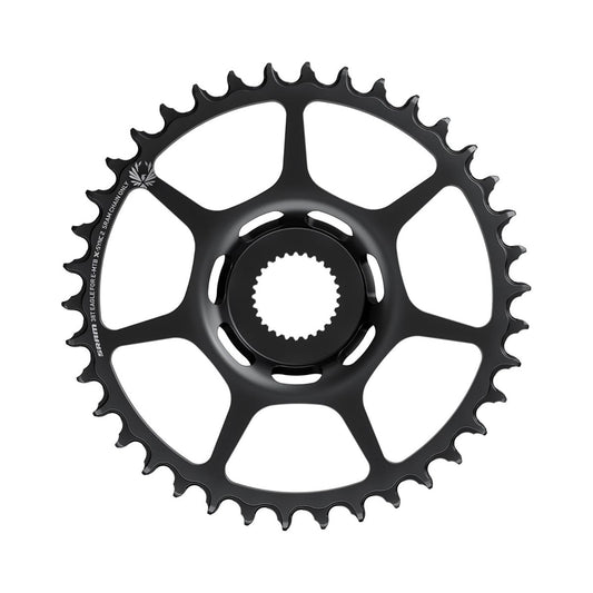 Corona monocorona per e-bike SRAM X-SYNC 2 EAGLE BOSCH GEN4 11/12 velocità ad attacco diretto Boost, in acciaio — vista della corona su sfondo bianco