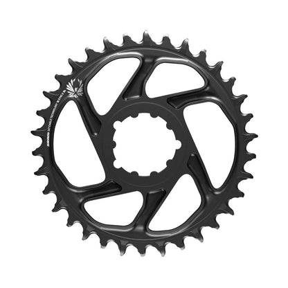 Corona monocorona SRAM EAGLE X-SYNC 2 SL BOOST 12 velocità ad attacco diretto, offset 3 mm — vista della corona su sfondo bianco