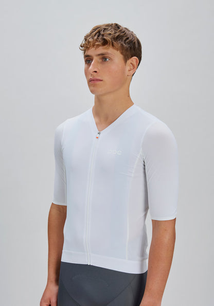 Maglia POC RACEDAY Maniche Corte Bianco