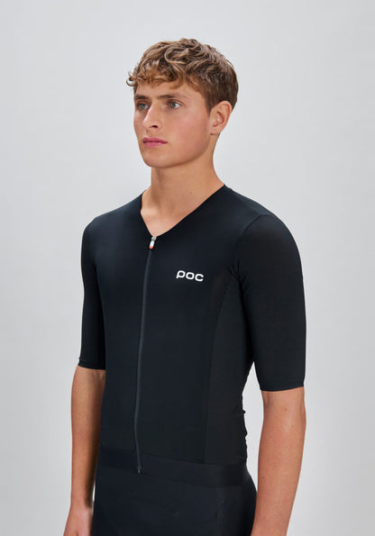 Maillot POC RACEDAY Maniche Corte Nero