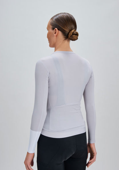 Maillot POC CADENCE Donna Maniche Lunghe Grigio