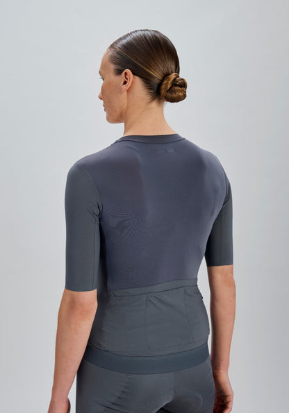 Maglia POC RACEDAY Donna Maniche Corte Grigia