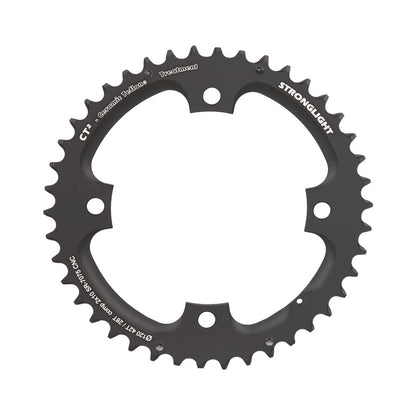 Corona esterna STRONGLIGHT CT² Sram 10 velocità, 4 fori, 120 mm — vista della corona su sfondo bianco