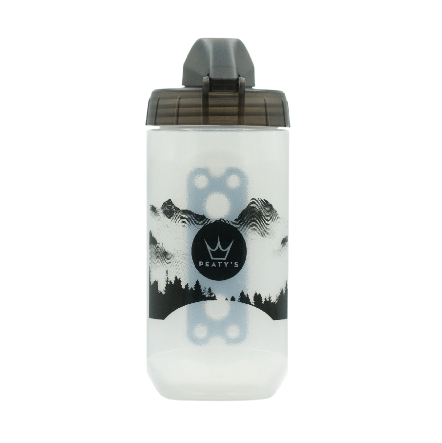 PEATY'S X FIDLOCK Bottiglia di montagna e kit portabottiglie (450ml) Trasparente