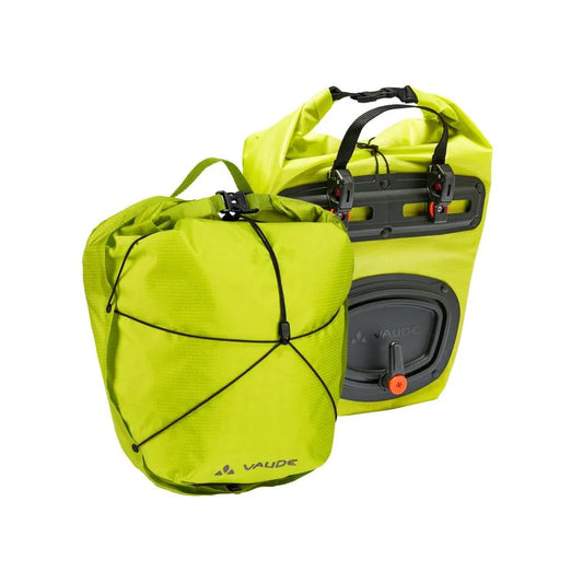 Coppia di VAUDE AQUA FRONT LIGHT Borsa portapacchi 22 L Giallo