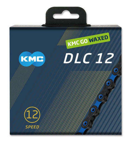 Catena 12V KMC DLC12 Waxed Nero/Blu Cerata