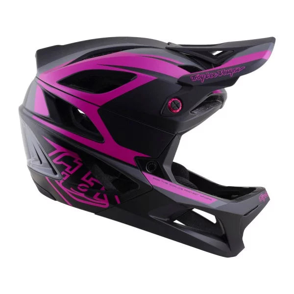 Casco MTB TROY LEE DESIGNS STAGE 2 HIGH VIZ Grigio/Neon Fucsia