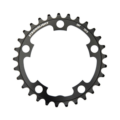 Corona interna STRONGLIGHT in acciaio inox, 9 velocità, 5 fori, 58 mm — vista della corona su sfondo bianco