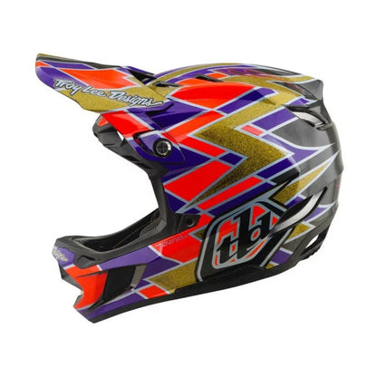 Casco MTB TROY LEE DESIGNS D4 CARBON MIPS FLUSH Arancione/Viola