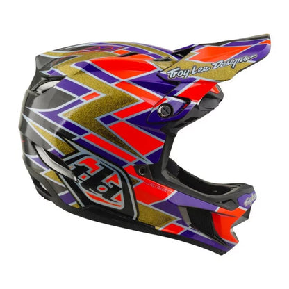 Casco MTB TROY LEE DESIGNS D4 CARBON MIPS FLUSH Arancione/Viola
